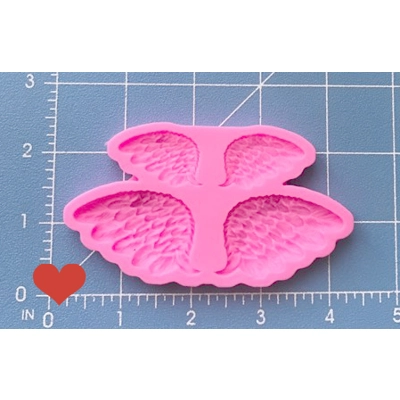 2 sets detailed kawaii wings silicone mold