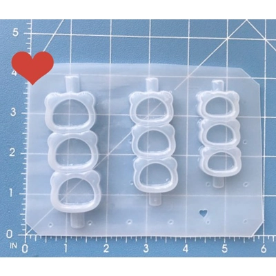 Kawaii Panda Head Dango Shaker Handmade Plastic Mold Kawaii Panda Head Dango Shaker Handmade Plastic Mold