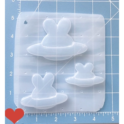 Kawaii Bunny Saturn Shapes Handmade Plastic Mold Kawaii Bunny Saturn Shapes Handmade Plastic Mold