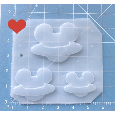 Kawaii Mouse Saturn Shapes Handmade Plastic Mold