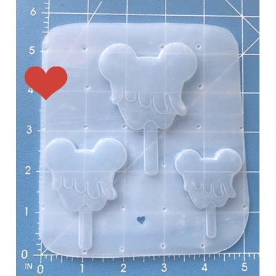 Mouse Head Frosted Pops Handmade Plastic Mold Mouse Head Frosted Pops Handmade Plastic Mold