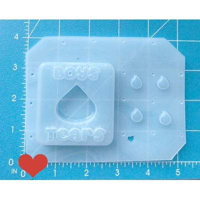 Kawaii Box of Boy's Tears Open Shaker Handmade Plastic Mold Kawaii Box of Boy's Tears Open Shaker Handmade Plastic Mold