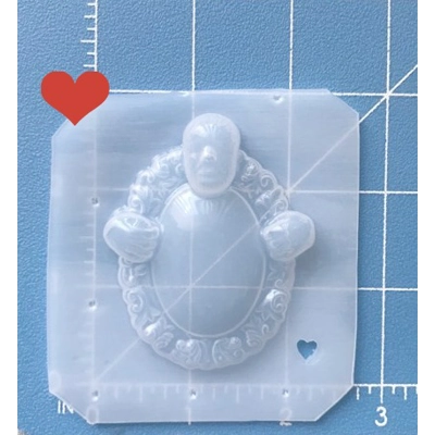 Retro Wolfman 30x40mm Domed Cab Setting Handmade Plastic Mold