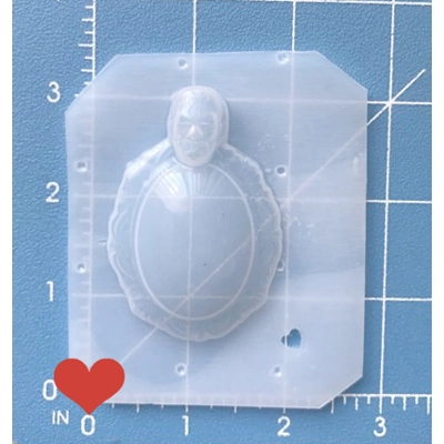 Retro Frankenstein 30x40mm Domed Cab Setting Handmade Plastic Mold