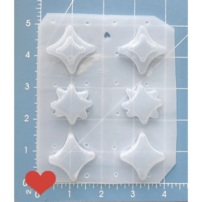New Atomic Diamonds and Stars Pallet Handmade Plastic Mold