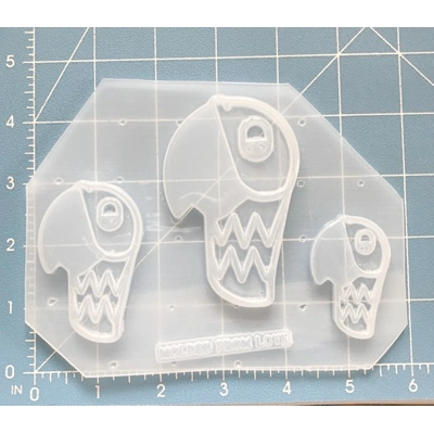 Parrot From Mary's Umbrella Handmade Plastic Mold