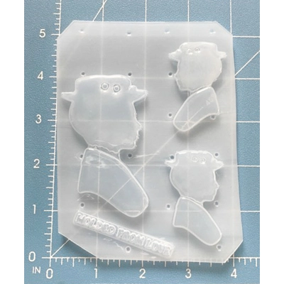 Mary Poppins Silhouette Handmade Plastic Mold