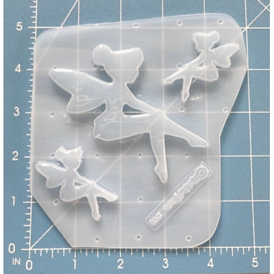 Fairy Pinup and 2 small Handmade Plastic Mold