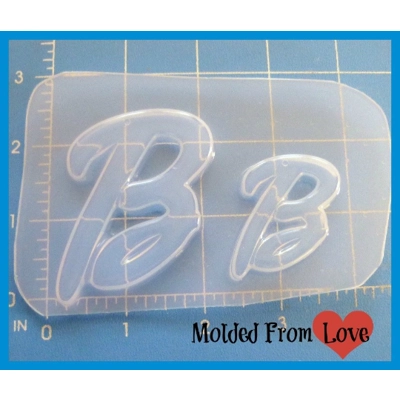 Retro Letter B Handmade Plastic Mold