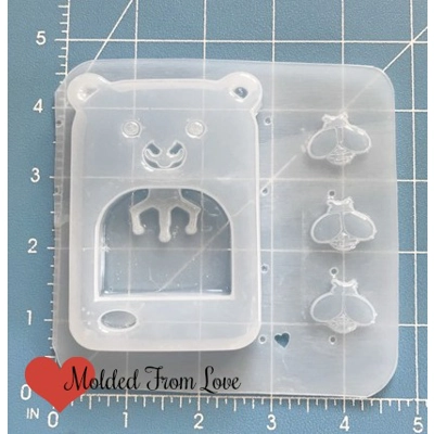 Kawaii Bear Claw Machine Handmade Plastic Mold Kawaii Bear Claw Machine Handmade Plastic Mold
