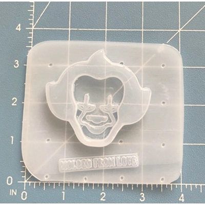 Scary Clown Shaker Handmade Plastic Mold