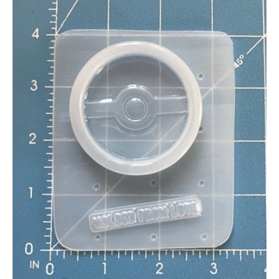 pokeball shaker handmade plastic mold