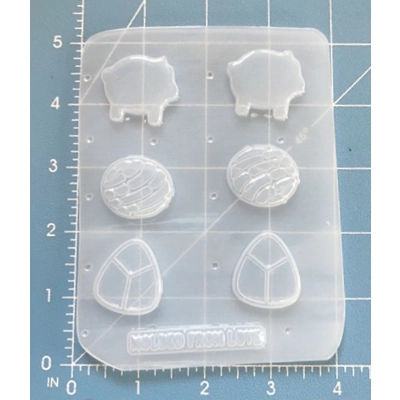 Small 1" size Concha Bread Pallet Handmade Plastic Mold