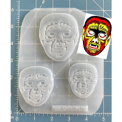 Retro Horror Wolfman Halloween Mask Handmade Plastic Mold Retro Horror Wolfman Halloween Mask Handmade Plastic Mold
