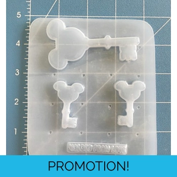 Mouse Keys Set of 3 handmade..