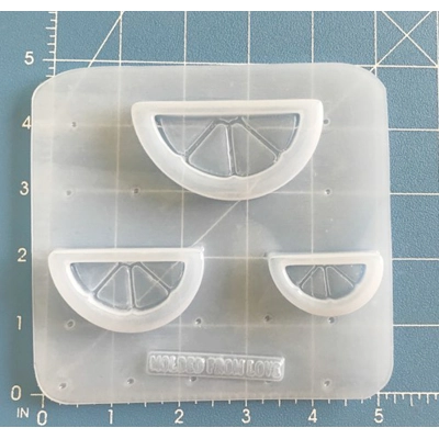 Citrus Wedge Shape Shaker Handmade Plastic Mold Citrus Wedge Shape Shaker Handmade Plastic Mold