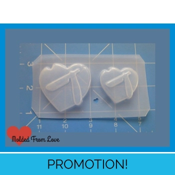 2 Retro Razorblade Hearts Ha..