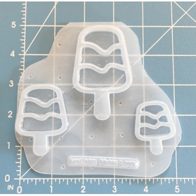 Kawaii Layered Popsicle Shaker Handmade Plastic Mold Kawaii Layered Popsicle Shaker Handmade Plastic Mold