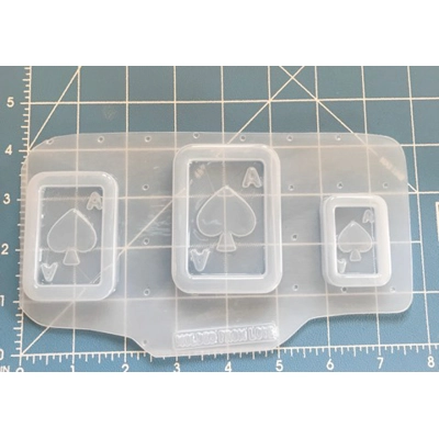 Ace of Spades Card Shaker Handmade Plastic Mold Ace of Spades Card Shaker Handmade Plastic Mold