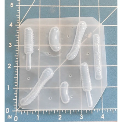 Gummy Worms and Jelly Beans Pallet handmade Plastic Mold Gummy Worms and Jelly Beans Pallet handmade Plastic Mold