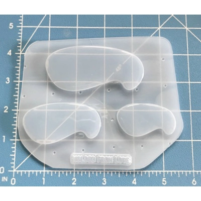3 New Swoopy Brooch Back Shapes Handmade Plastic Mold 3 New Swoopy Brooch Back Shapes Handmade Plastic Mold