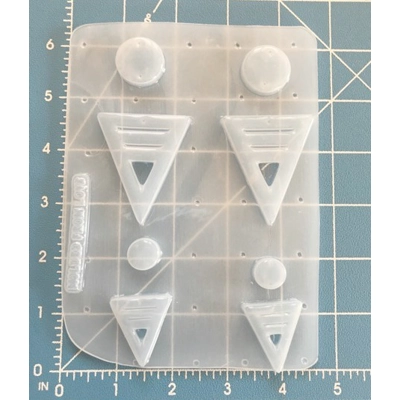 New Retro Triangle Dangles Handmade Plastic Mold New Retro Triangle Dangles Handmade Plastic Mold