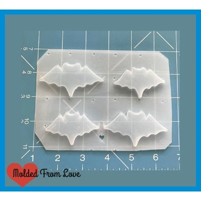 4 Fancy Wing Bat Shapes Handmade Plastic mold 4 Fancy Wing Bat Shapes Handmade Plastic mold