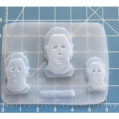 3 Mike Meyers Halloween Masks Handmade Plastic Mold 3 Mike Meyers Halloween Masks Handmade Plastic Mold