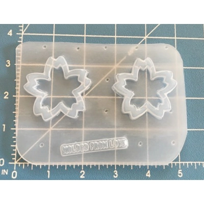 Set of 2 Small Sakura Flower Shakers Handmade Plastic Mold Set of 2 Small Sakura Flower Shakers Handmade Plastic Mold