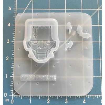 Retro Horror Movie Monster Shakers Series Frankenstein Handmade Plastic Mold Retro Horror Movie Monster Shakers Series Frankenstein Handmade Plastic Mold