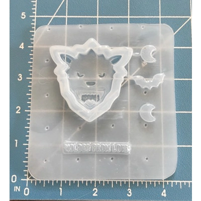 Retro Horror Movie Monster Shakers Series Werewolf Handmade Plastic Mold Retro Horror Movie Monster Shakers Series Werewolf Handmade Plastic Mold