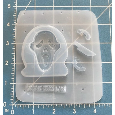 Horror/Slasher Shaker series Scream Mask Handmade Plastic Mold Horror/Slasher Shaker series Scream Mask Handmade Plastic Mold