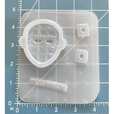 Horror/Slasher Shaker series Pinhead Shaker with Boxes bits plastic mold Horror/Slasher Shaker series Pinhead Shaker with Boxes bits plastic mold