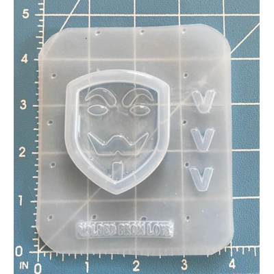 Horror/Slasher Shaker series V for Vendetta Shaker handmade plastic Mold Horror/Slasher Shaker series V for Vendetta Shaker handmade plastic Mold