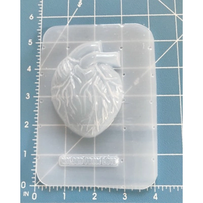 Anatomical Heart Soap or Bath Bomb Plastic Mold
