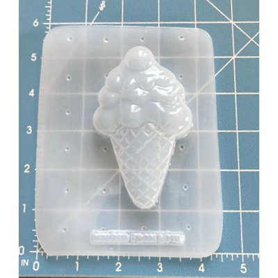 Ice Cream Cone Soap or Bath Bomb Plastic Mold