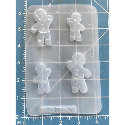 cute little Gingerbread Men Left and Right Handmade Plastic Mold cute little Gingerbread Men Left and Right Handmade Plastic Mold