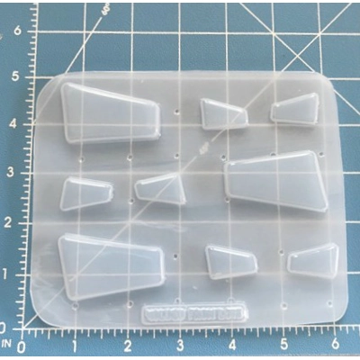 Retro Vintage Symetrical Rectangle Pallet Handmade Plastic Mold Retro Vintage Symetrical Rectangle Pallet Handmade Plastic Mold