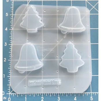 2 Christmas Trees and 2 Bell..