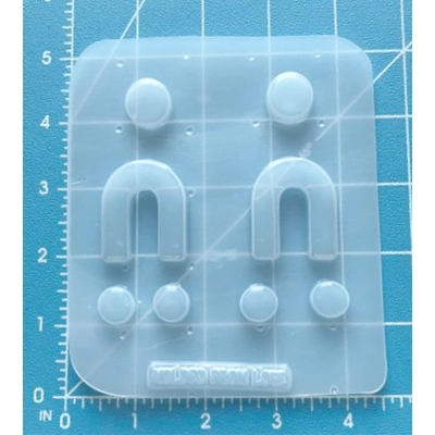 80s theme Earrings 5 Handmade Plastic Mold 80s theme Earrings 5 Handmade Plastic Mold