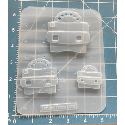 Set of 3 Retro View Master Toys Handmade Plastic mold