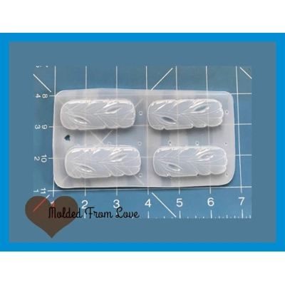 4 Retro Carved Bar Shapes handmade Plastic Mold