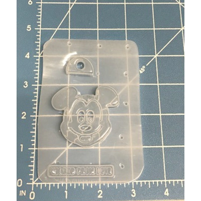 Mouse Waffle 2 piece Straw Topper Handmade Plastic Mold