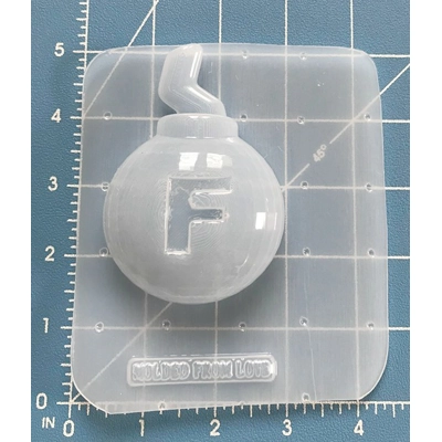 F Bomb Plastic Soap or Bath Bomb Handmade Mold F Bomb Plastic Soap or Bath Bomb Handmade Mold