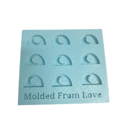 9 Cavity Straw Slider Blanks Handmade Silicone Mold