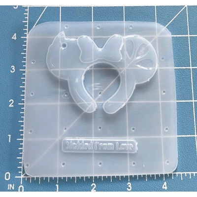 Snow White Ears Keychain Handmade Plastic Resin Mold