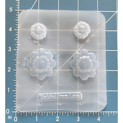 Retro "Sweet as a Daisy" Earrings Handmade Plastic Resin Mold