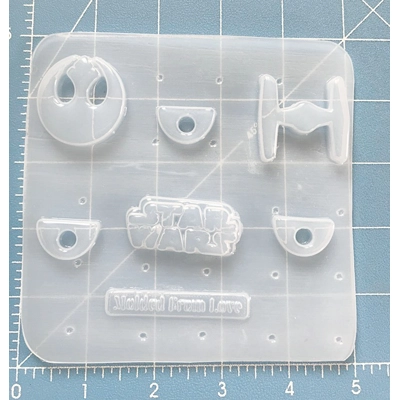 Star Ships and Things Straw Topper Handmade Plastic mold Pallet