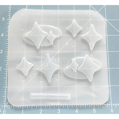 Deluxe Swoopy Diamonds and Brooches Pallet handmade plastic Resin Mold