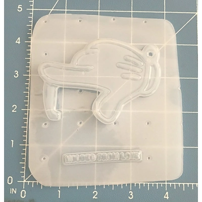 Mouse Hand Covid Key Handmade Plastic Resin Mold